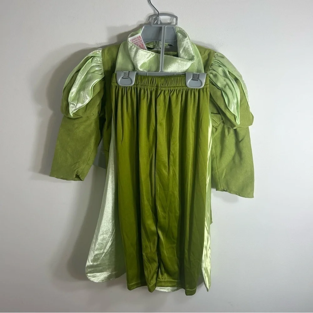 Disney Prince Naveen Costume NEW Sz 4 Princess and the Frog Green Kids Cape - Picture 6 of 8